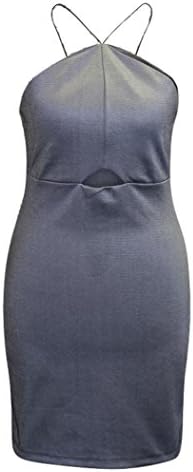 Ex Topshop Blue Silver Denim Strappy Cami Bodycon Dress (US 12)