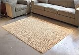Bamboo Shag Area Rugs Beige / 4x6