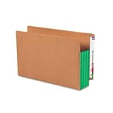 UPC 086486746809 product image for Smead 74680 Redrope End Tab File Pockets, Green Tyvek Gussets, 3-1/2