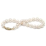 AA+ Quality, 6.0-6.5 mm, 7.5-inch, White Akoya Pearl Bracelet