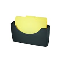 Fellowes Plastic Partition Additions 14 x 2 1/2 x 7 3/4 Inch Graphite File Pocket (75275)