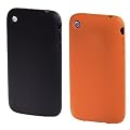 Hama Silikon h�lle f�r Apple iPhone 3G/3GS schwarz/orange