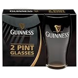 Guinness Contempary Pint Glasses Pair