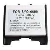 1200 Mah Extended Capacity Internal Li-ion Battery With Black Battery Door For Sanyo Katana Scp-6600