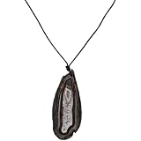 BlackAgatePendantonLeatherCord,18