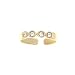 18kt Gold over Sterling Silver Crystal Toe Ring