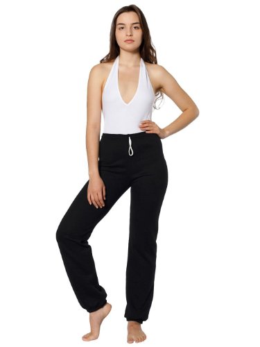 American Apparel Unisex Flex Fleece Sweatpant - Black / L On Sale