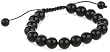 10mm Round Genuine Stone Bead Adjustable Shamballa Bracelet