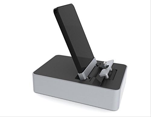 TiltDock; iPhone charging desk stand, adjustable angle iPhone dock, (iPhone models 5/5S/5C iPhone 6/6 Plus) BLACK