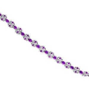 Bursting with Radiance 8.00 carats total weight Oval and Round Cut Amethyst... by