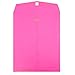 JAM PAPER 9 x 12 Colored Envelopes with Clasp Closure - Ultra Fuchsia Hot Pink - 10/Pack