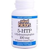 Natural Factors 5-HTP, 100 mg, 60 Enteric Coated Caplets by ClubNatural