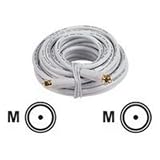 25' RG-6 Digital Coaxial Cable With Gold Plated F Connectors (White)