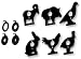 Gamo Target Faces, Fits Squirrel Field Target Mechanism, 6/pk + 4 Kill-Zone Reducers
