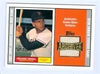 Orlando Cepeda 2002 Topps Archives Game Worn Jersey baseball card (San Francisco Giants) - Mint Con