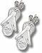 Jacksonville Jaguars 5/8" Jaguar Head Flip Flop Post Earrings - Sterling Silver Jewelry