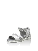 Billowy Sandalias planas (Blanco / Gris)
