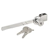 uxcell スライド式ロック　スライド式のこぎりロック　　職場　ガラスショーケース用　カギ付け　　のこぎり刃