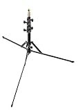 Manfrotto 001B 6-Feet Nano Stand with Retractable Legs 5/8-Inch Stud and 015 Top - Replaces 3373 (Black)