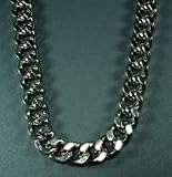 Schwere Männerkette LONDON Halskette Herren in Edelstahl-Optik nickelfrei Stahlkette Metall Metallkette Kette Halsschmuck Männerkette Schmuck für den Mann Männer Herrenschmuck Königskette