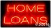 Neon Sign - Home Loans - Large 13" x 32"