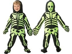 Toddler Totally Skelebones Costume - Green Size - Small