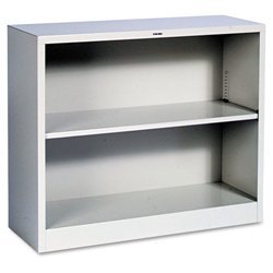 Metal Bookcase - Light Gray by United Stationers