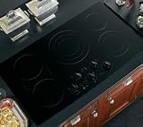 GE Profile CleanDesign PP962BMBB 36 Smoothtop Electric Cooktop- Black