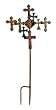 Inspirational Metal Crosses Garden Stake