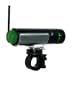 GSI Outdoor Waterproof Entertainment System for Bike/Motorbike/Cycle/Bicycle - Sleek Quality MP3 Player, FM Radio-Antenna - High Powered Illuminating LED Flashlight, Powerful Loudspeaker, Built in 2GB Memory, USB Cable, Mounting Kit