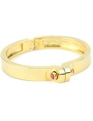 KARA by Kara Ross "Classic" Mini Metal Shirt Cuff Bracelet, Dark Coral