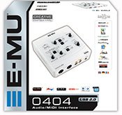 EMU 0404 USB Audio Interface, WHITE