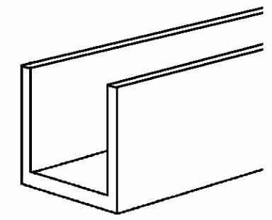 Steelworks/ Boltmaster #11378 3/8x48 Aluminum Trim Channel