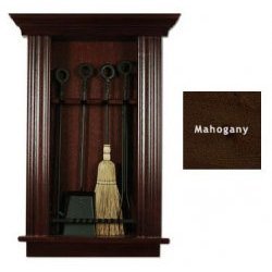 Fire Place Tool Storage Cabinet (Mahogany) (36H x 20W x 3.5D) by Stacks and Stacks