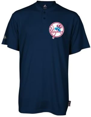NEW YORK YANKEES MLB Cooperstown Collection Retro "Cool Base" Two-Button Replica Baseball Jersey ADULT SMALL