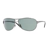 Ray Ban Warrior Sunglasses RB3342 004/58 Gunmetal/Crystal Green Polarized 60mm