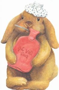 Get Well Greeting Card - Bunny
