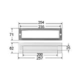 LIXIL メンテナンス 部品 レターボックス[D1Y47]