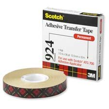 Adhesive Transfer Tape Roll for Scotch Tape Gun, 3/4 Wide x36 Yards