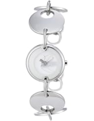 Just Cavalli Womens R7253704015 Circle Quartz Silver Dial Watch