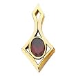 14K Yellow Gold Mozambique Garnet Pendant