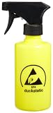Menda 35377 Yellow Trigger Spray Bottle LDPE Low Charging ESD Safe 8 oz