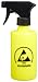 Menda 35377 Yellow Trigger Spray Bottle LDPE Low Charging ESD Safe 8 oz