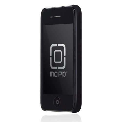 Huge save onhard case or soft case for iphone Incipio iPhone 4/4S feather Ultralight Hard Shell Case - 1 Pack - Carrying Case - Retail Packaging - Chrome Black