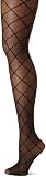 Jessica Simpson Womens Lurex Criss Cross Diamond Sheer Tight Socks