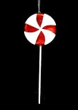 Large Candy Fantasy Peppermint Swirl Lollipop Christmas Ornament Decoration 22
