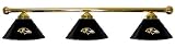 Baltimore Ravens Pool Table Light - Brass Bar