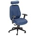 Influx Jot Swivel Chair Leather-look W480xD450xH470-540mm Black Ref WX-6131