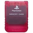 PS One Crimson Red Memory Card