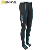 SKINS(スキンズ)travel ロングタイツ black/blue B13001001